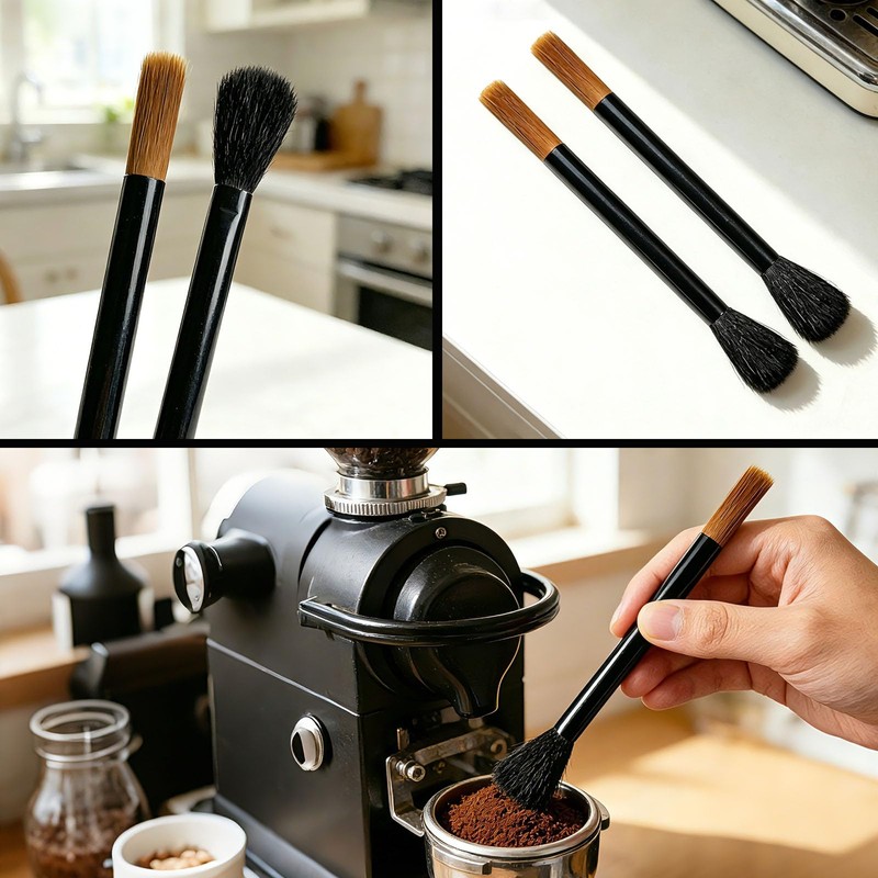 6 PCS Espresso Tools Set,Espresso Tamper,Coffee Distributor,Puck Screen,Dosing Funnel,Coffee Brush