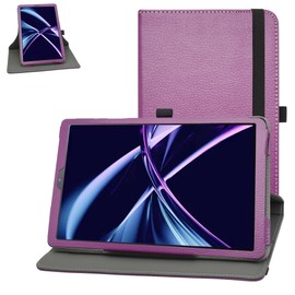 MAMA MOUTH for Acer Iconia Tab A10 Case,360 Degree Rotary Stand with Cute Pattern Cover for Acer Iconia Tab A10-21 10.1" Tablet,Purple