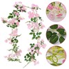 FOSDICK 175 cm Artificial Flowers Hanging, Artificial Cherry Blossom Garland,