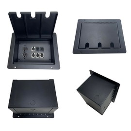 ProCraft Pro Audio Recessed Floor Pocket Box AC Duplex 6 XLR/Channels Any Configuration Made in the USA