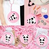 Elecrainbow 15 Pack Panda Mini Coin Purses with Keyring for
