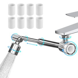 Water Filter for Sink Faucet, 1080°Rotating Faucet Extender Aerator, Bathroom Sink Filter for Skin Face Wash, Remove Chlorine, Taste,Odor, Kitchen Faucet Filter Tap Attachment