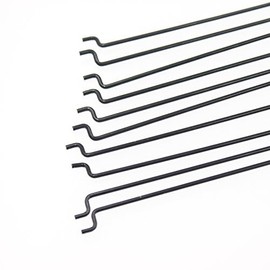 Φ1.2mm x L180mm (7.1 inch) Steel Z Pull/Push Rods Parts for RC Airplane Plane Boat Replacement (Pack of 10)