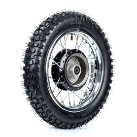 SUNQIAO PW80 Rear Wheel, Rim and Tyres for Yamaha PW80 PY80 PEEWEE 80CC KID BIKES