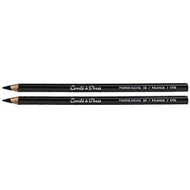 Conté à Paris Artists' Pencils Pierre Noire 3B (Pack of 2)