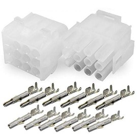 Molex -1 Complete Set - (12 Circuit) w/14-20 AWG, Wire Connector - 2.13mm D, Latch Lock, MLX