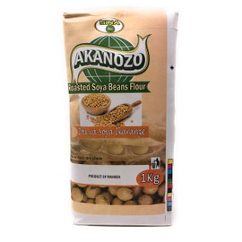 Akanozo "Roasted Soy Beans Flour" (Ifu ya Soya Ikaranze) 2.2 lbs or 1 kg.