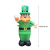 Inflatable St. Patrick Doll for Yard Garden Decorations Indoor and