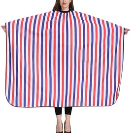 Striped Design Salon Cape Hair Cut Conversion, Hair Stylist Apron Shampoo Shoulder – Green