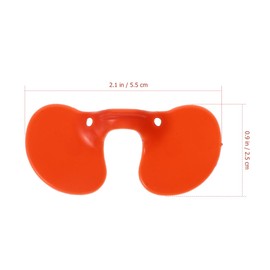 Happyyami Pinless Peepers Chicken Glasses Pheasant Glasses Farm Chicken Peeper Glasses Shot Glasses Anti Picking Peepers Tether Plastic for Chicken Farm Equipment Pack of 100