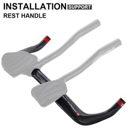Yccyctrek 31.8 mm bullhorn handlebars triathlon bike handlebar carbon aero bars for tri bike bicycle arm rest handlebars