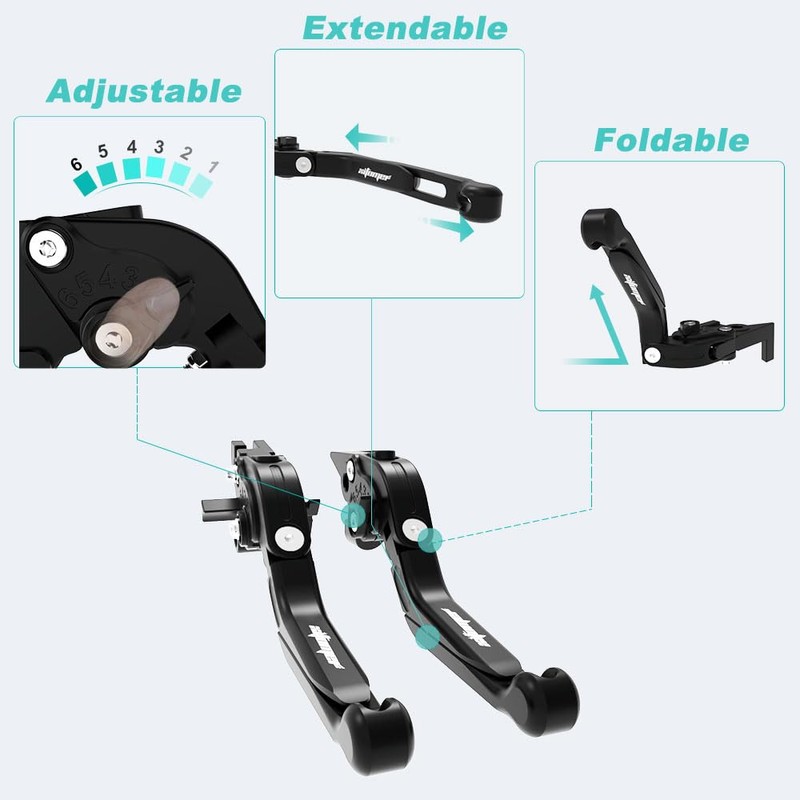 xitomer CNC Brake Clutch Handle Levers, Fit for CB1000R/RA 08-17,