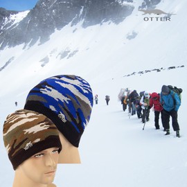 OTTER Waterproof, Windproof, Breathable - Beanie Hats Suitable for All Activities in All Weather Conditions Caps (CA/US, Alpha, One Size, Camouflage Brown)