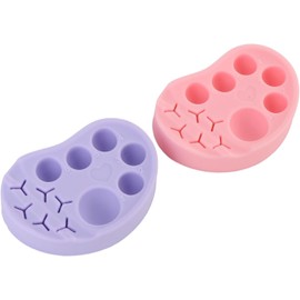JTLB Paleta de Silicona para Lifting de Pestañas, 6 Compartimentos, Herramienta Multifuncional para Mezclar Maquillaje con Aberturas Triangulares, para Lifting de Pestañas, Laminación