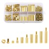 Litorange M2 Brass Brass Hex Spacer Standoffs Kit with Case