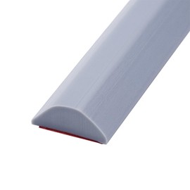 Schwallschutzleiste Dusche Silikon Wasserstopper Selbstklebend, 100CM Begehbare Dusche Boden Wassersperre, Duschwasserstop für Nass- und Trocken-Trennung Bad Küche - 1.5CM Höhe, Grau