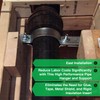Highcraft RISEG01-10 Riser Wall Ceiling Mount Vertical Piping Support-Plumbing Extension