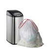 Pekky 8 Gallon Drawstring Trash Bags, Clear, Heavy Duty, 120