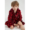 BAOPTEIL Kids Hooded Bathrobe Girls Plush Hooded Flannel Robe Boys