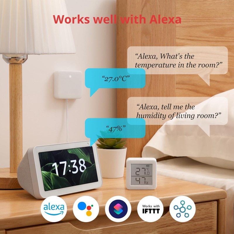 SwitchBot WiFi Hygrometer Thermometer with Hub, Dewpoint/VPD/Absolute Humidity Meter, Indoor