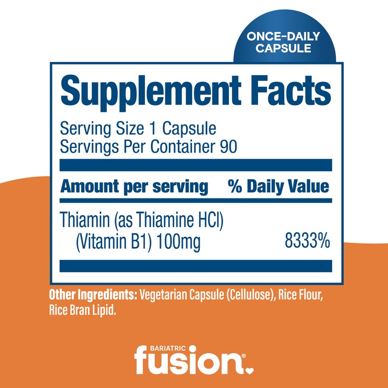 Bariatric Fusion Vitamin B1(Thiamine) for Bariatric Surgery Patients Including Gastric