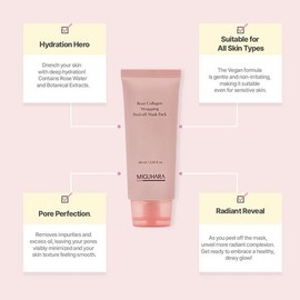 MIGUHARA [MIGUHARA]Rose Collagen Wrapping Peel Off Mask Pack 60ml
