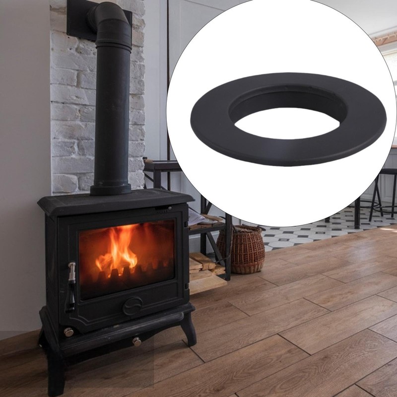 Milageto Fireplace Pipe Trim Collar Chimney Part,Accessories for Home, for