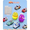 Roicaholy 24 Count Prefilled Easter Eggs with Pull-Back Cars Inside