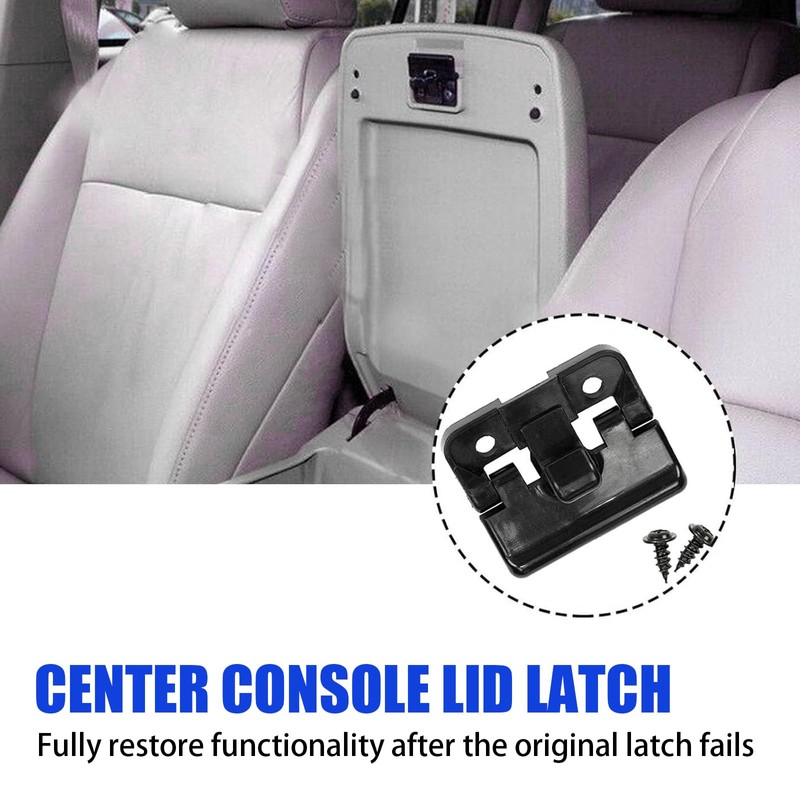 Tesnaao Pack-1 Center Console Lid Latch, Car Central Armrest Box