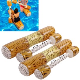 4PCS Battle Log Rafts Inflatable Pool Float Game Row Toys, Pool Toys for Kids Adults, Summer Swimming Pool Party Water Sports Outdoor Games Pool Float Water Toys(1#)