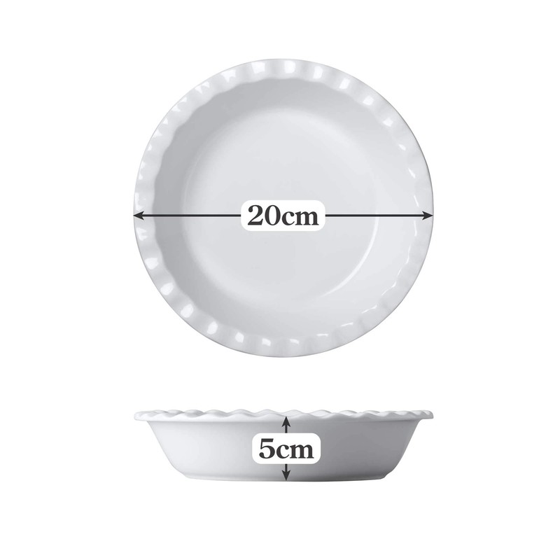 WM Bartleet & Sons 1750 T295 Crinkle Rim Pie Dish,