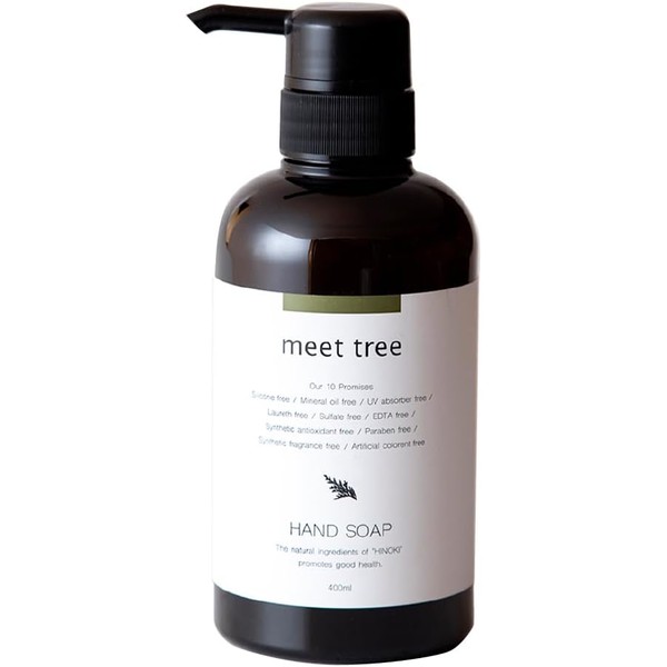 Hinoki Scented Hand Soap, 400ml, by Meet Tree | Hinoki