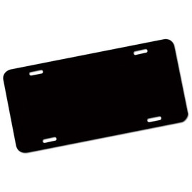 25 BLANK BLACK ALUMINUM LICENSE PLATES 6"x12"