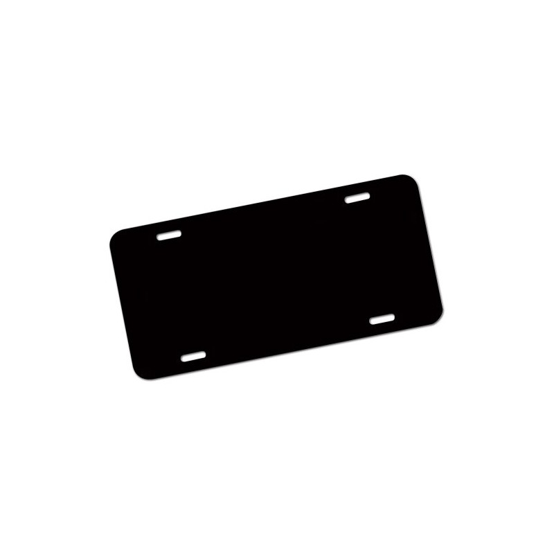 25 BLANK BLACK ALUMINUM LICENSE PLATES 6"x12"