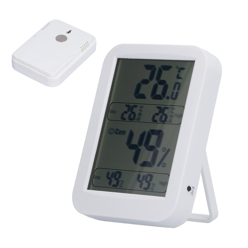 Large Screen Digital Thermo Hygrometer Temperature Humidity Gauge with Memory