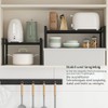PORFOYO Extendable Cupboard Shelf, 31-55 cm, Kitchen Shelf, Kitchen Cabinet