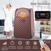 COSTWAY Portable Steam Sauna, Full-Body Personal Sauna Tent w/ 3L
