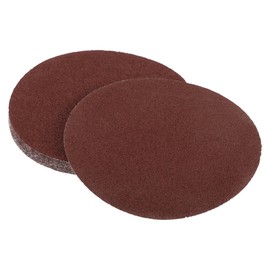 Partuto 10 Pcs 6inch 40 Grit Universal Sanding Discs - Round Hook and Loop Sandpaper - White Paper Red