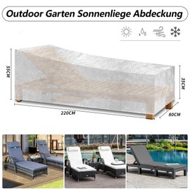 PATIO PLUS Copertura Lettino Parasole Impermeabile Tessuto Polietilene per Esterni Giardino Lettino Pranzo Antivento Protezione UV 220x80x35/55cm Trasparente BLSC220-0TP