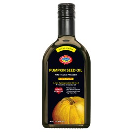 Pumpkin Seed Oil 0.35 L - Pure Extra Virgin Unrefined Cold Pressed Vegetable Oil for Cooking