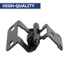 ELEBUILD 50 Pack Partial Wrap Cabinet Hinges,1/2” Self Closing Black