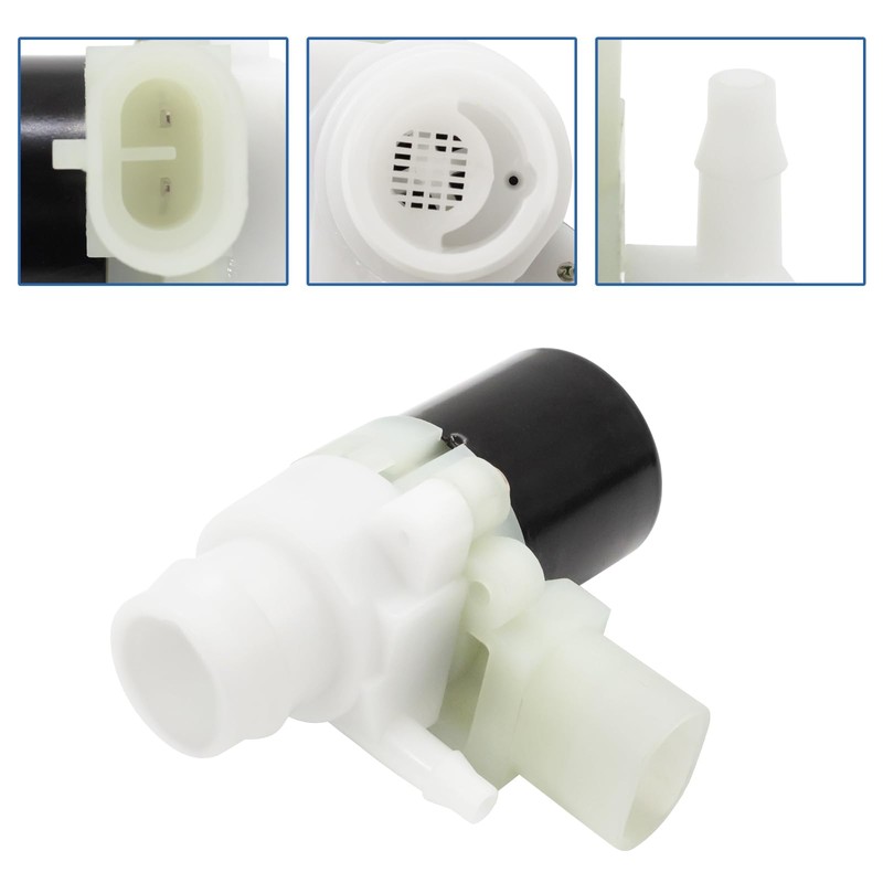 2 Pack Truck Windshield Wiper Washer Fluid Pump with Rubber