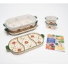Temp-tations 10 pc Baker Set: 4 Qt Casserole Dish, 2