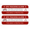 Sticker GPS Tracking Alarm Bike Warning Sticker Note on Bicycle