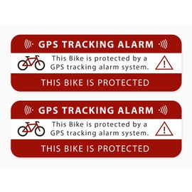 Sticker GPS Tracking Alarm Bike Warning Sticker Note on Bicycle GPS Security Weatherproof