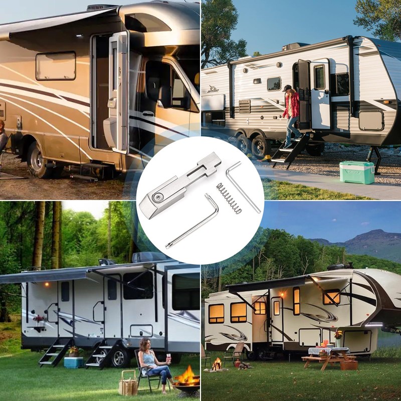 Jerbor RV Handle Latch Repair Kit, Door Replacement Interior Assembly