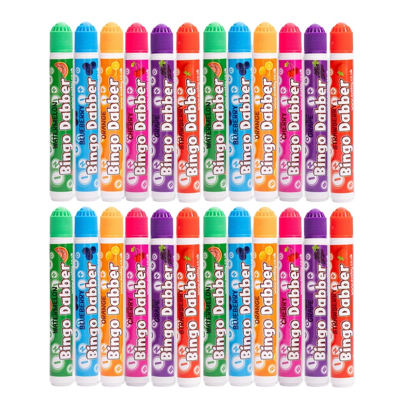 evelay Bingo Dabbers Scented Fruity Scents - Pack of 24