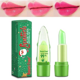 Welhammsae Aloe Vera Color Changing Lip Balm, Pack of 2, Magic Colour Changing Lip Balm Set, Long Lasting Moisturising Nutritious Lipstick, Lip Plumper Makeup Set, 2 * 3.8g