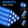 Lainballow 20 pcs 6 Inch Glass Blowing Tubes, Blue Glass