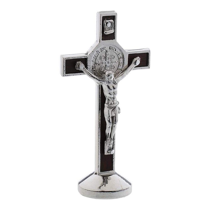 POFET Crucifix Jesus Christ Cross Statue Figure for Car Home